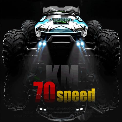 1/16 Fast RC Cars for Adults, Max 45mph Remote Control Car, Brushless Motor Electric Off Road RC Truck, 4WD High Speed Drift Car with 3 Lipo Batteries