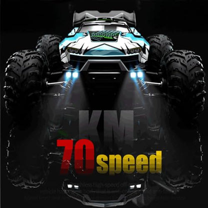 1/16 Fast RC Cars for Adults, Max 45mph Remote Control Car, Brushless Motor Electric Off Road RC Truck, 4WD High Speed Drift Car with 3 Lipo Batteries