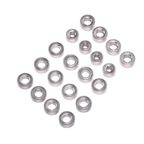 20-Piece Stainless Steel RC Bearing Kit | 3x6x2mm 3x6x2.5mm 2x5x2.5mm for Axial SCX30 1/30 Crawler