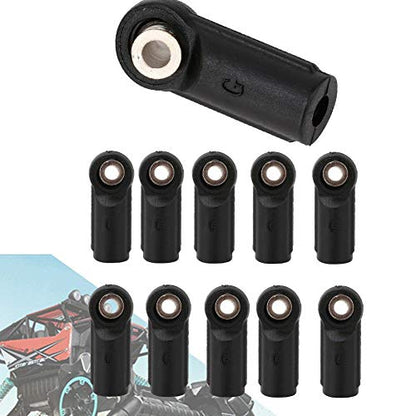 Dilwe 10PCS M4 Rod End Linkage Ball Fit for Axial SCX 1/10 RC Car Crawler RC Accessories, M4 Link Linkage Rod End Width Balls Joint Set RC Car Parts(Straight)