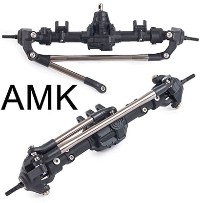 Rc Crawler 1/10 Nylon AR44 Straight Front and Rear axles with Metal Front Reverse Bevel Gear for 1/10 RC Tracked SCX10 II 90046 47 R-G-T 86100