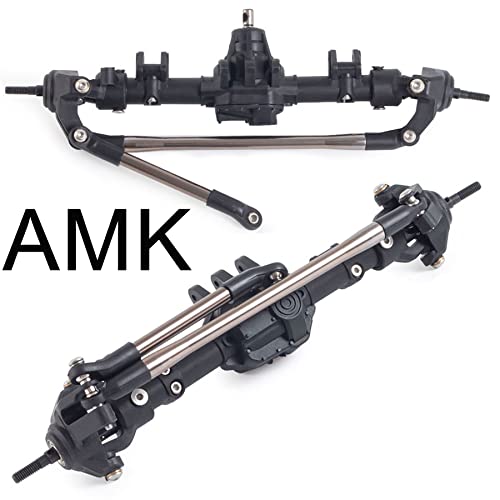 Rc Crawler 1/10 Nylon AR44 Straight Front and Rear axles with Metal Front Reverse Bevel Gear for 1/10 RC Tracked SCX10 II 90046 47 R-G-T 86100