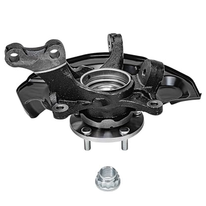 Detroit Axle - FWD Front Knuckle Hub Assemblies for 04-10 Toyota Sienna | 2 Steering Knuckles & Wheel Bearings Hubs Assembly Replacement 2004 2005 2006 2007 2008 2009 2010 - size: KA698424_KA698425/Kit