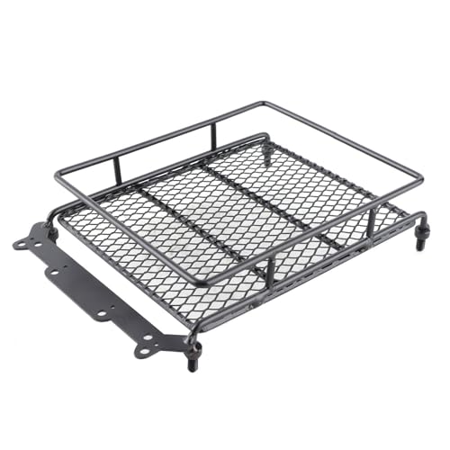 RC Roof Rack, RC Roof Rack Luggage, Luggage Tray Roof Rack for RC Crawler Off Road Adventures (Medium: Approx. 17.6x16.2x10cm / 6.93x6.38x3.94in) - size: Medium: Approx. 17.6x16.2x10cm / 6.93x6.38x3.94in
