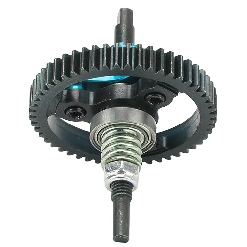 Oumefar 52T Differential Gear Slipper Clutch, Aluminum Alloy and Steel RC Slipper Clutch Car Replacement Parts for Slash 2WD 1/10 RC Car RC Accessories (Blue)