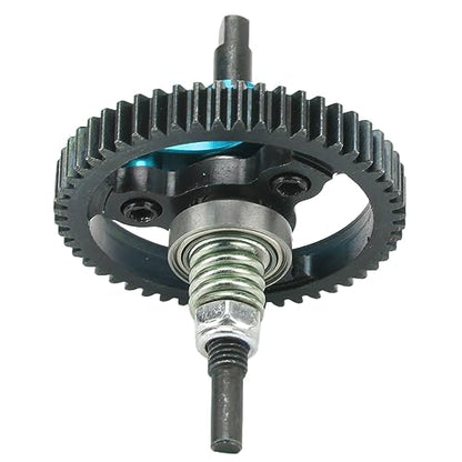 Oumefar 52T Differential Gear Slipper Clutch, Aluminum Alloy and Steel RC Slipper Clutch Car Replacement Parts for Slash 2WD 1/10 RC Car RC Accessories (Blue)