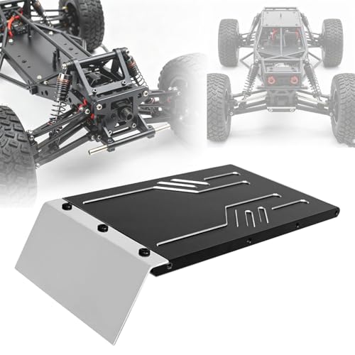 harayaa 1/7 RC Car Skid Plate Chassis Maintenance Replaces Guard Easy to Install Sturdy Protector Protection for RC Crawler 4WD, Black - color: Black