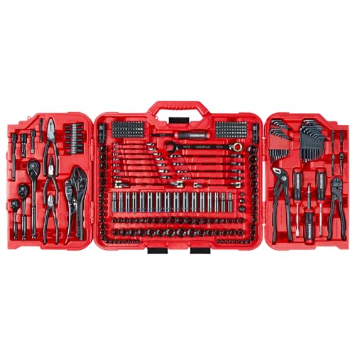 STARWORK TRUE MECHANIC 312-Piece Mechanics Tool Set and Socket Set, Professional, SAE/Metric - size: 312 PC