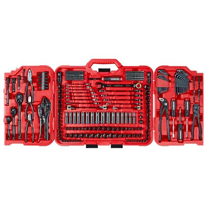 STARWORK TRUE MECHANIC 312-Piece Mechanics Tool Set and Socket Set, Professional, SAE/Metric - size: 312 PC
