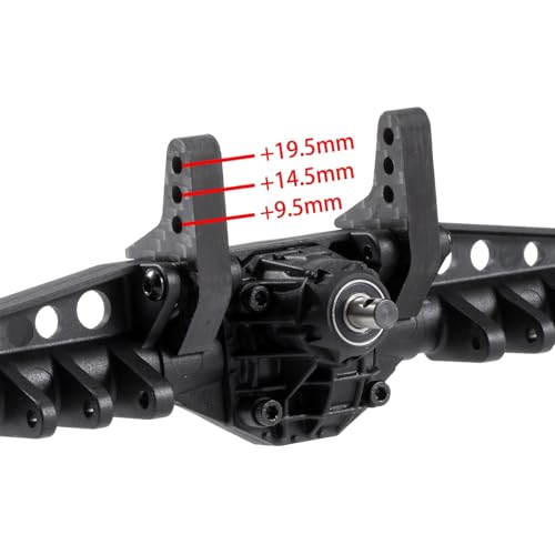 Single/Dual Carbon Rear Upper Link Riser for RC Crawler Axial 1/10 Capra F9 Portal Axle Anti Squat Upgrade Parts (Dual Riser) - color: Dual Riser