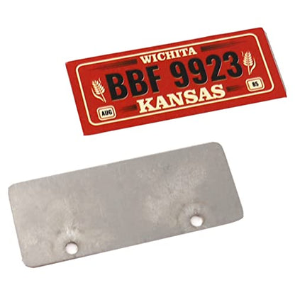 2PCS HIRCQOO Metal RC Car License Plate Decorations Accessories Compatible with Traxxas TRX-4 Tamiya CC01 Axial SCX10 D90 1/10 RC Crawler Car (BBF9923) - style: BBF9923