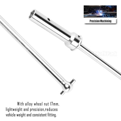 RC Drive Shaft Axles Upgrades Part for 1/5 Kraton 8S BLX,Outcast 8S BLX,#45 Steel 4PCS Front Rear Driveshaft CVD Hop-up,Silver