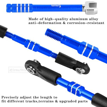 RC Upgrade Parts for Mini Slash 4X4,Mini Rally VXL Ford RS200(#108164-1#108046-1),RC Front Rear Driveshafes CVD Axles,Turnbuckles Camber Links,Replaces #10850#10843,Navy Blue - color: Red(1set)