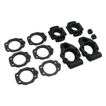 Nylon Rear Hub Carrier Kit Black for 1/5 HPI ROVAN Baja KM 5T 5B 5SC ROFUN BAHA RC CAR Toys Parts
