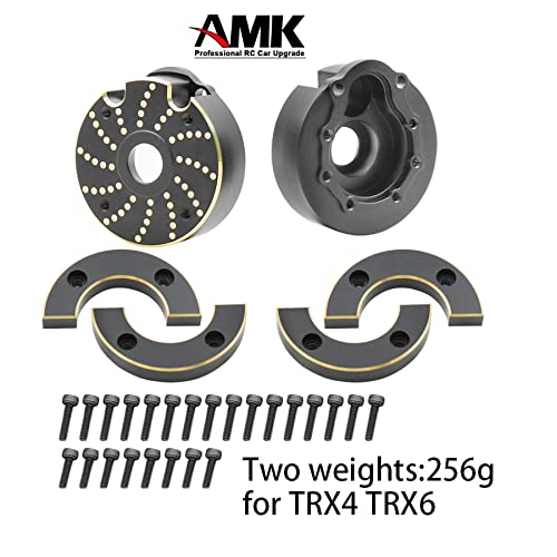 Brass Counter Weight Axle Housing Black Coating TRX4 Portal Axle Housing for 1/10 RC Crawler TRX6 TRX4 Bronco Defender Upgrade - color: H
