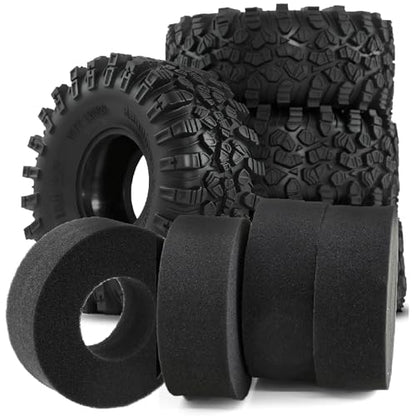 2.2 Crawler Tires Compatible with 2.2 Bealocks Wheels Rims, fit Traxxas TRX4 Sport,SCX10，Redcat Everest 10, Axial RBX10 Ryft 4WD Capra 4WS Rock Crawler