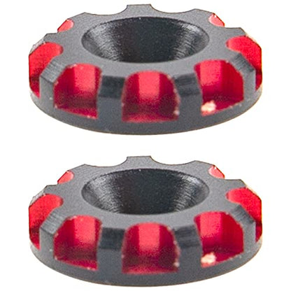 4Pack Vgoohobby Universal Rear Wing Buttons Gasket Compatible with Arrma Traxxas HPI HSP Redcat Axial Tamiya 1/10 RC Off Road Buggy Racing Car (Red) - color: Red