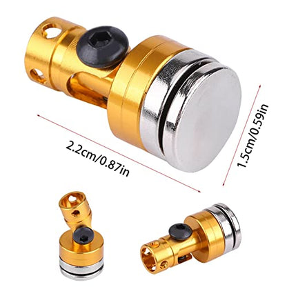 Joyzan RC Magnetic Body Post, Body Shell Mount Column Strong Clips Magnet | Alloy Stealth Invisible Aluminum Accessories Parts SCX10 4WD 1:10 Scale Touring Car Drift Model Hobby Vehicle 4 Pack Gold