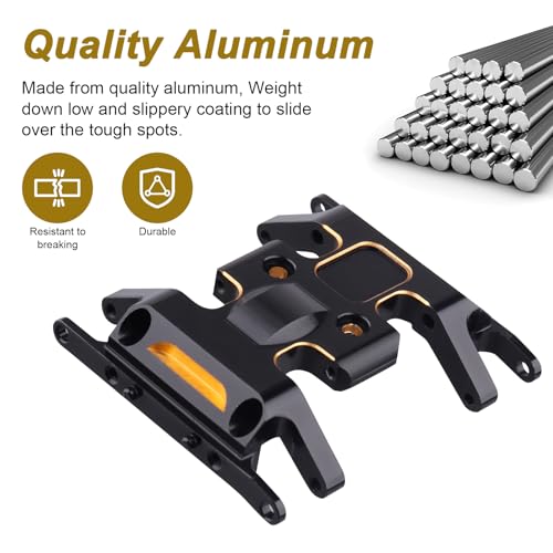 Aluminum Chassis Skid Plate for 1/24 Axial SCX24 Deadbolt Crawler Car AXI90081 Upgrades Parts