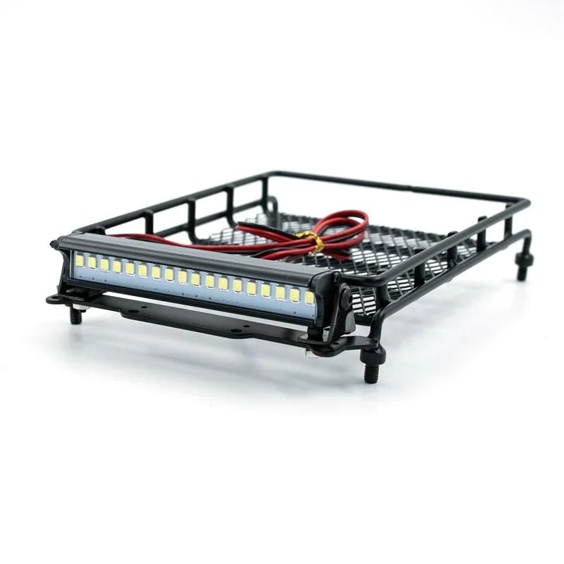 Universal Roof Racks With LED Light For 1/14 1/12 1/10 RC Crawler Car SCX10 CC01 MN D90 D91 D99 MN90 MN99S(B) - size: B