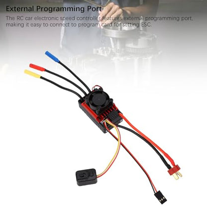 Generic RC Car Brushless 60A ESC with Water Proof Design for 1/10 Truck, Proportional Braking, for All Weather Sports Competition