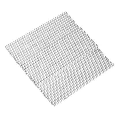 MECCANIXITY 40pcs 3mmx100mm Toys Shaft Round Rod Axles Drive Shaft for DIY RC Car Truck Boat Helicopter Model Part, Silver - size: 3mmx100mm