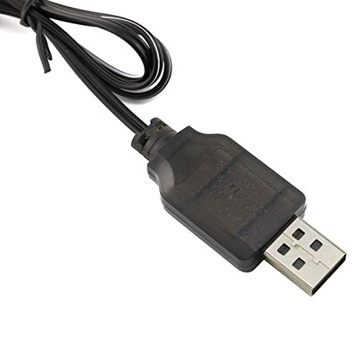 E-outstanding USB Power Charger Cable 7.2V 250mA Output USB Charging Charger Cable with SM 2P Plug for Ni-Cd Ni-MH Battery