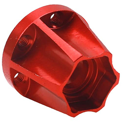 ShareGoo Aluminum 12mm Wheel Hex Hub Extension Adapter Compatible with 1.9 2.2inch Beadlock Wheel Rim Axial SCX10 TRX-4 Gen7 D90 1/10 RC Crawler Car (18mm) - size: 18mm
