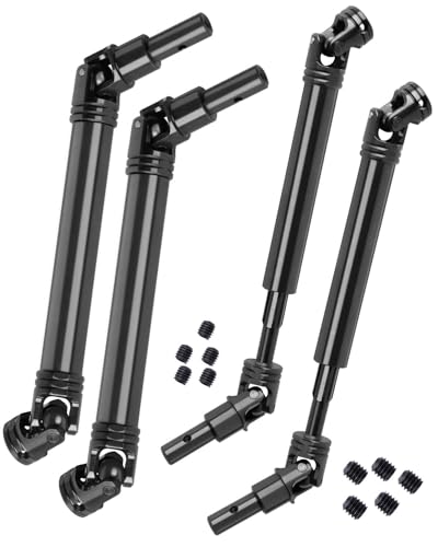 #45 Steel RC Drive Shaft Axles Upgrades Part for 1/10 Outcast 4S V2 BLX & Kraton 4S V2 BLX,4PCS Harden Front Rear CVD Driveshafts Hops up,Black (Only Fit V2)