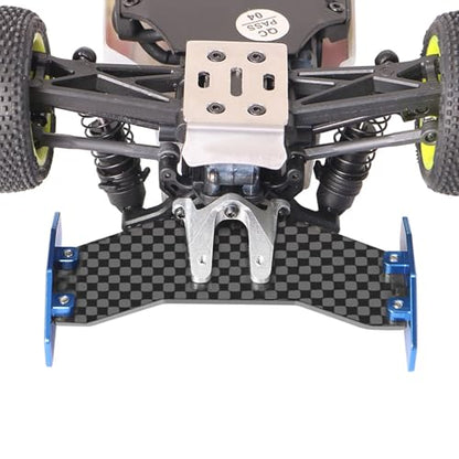 RC Rear Wing Carbon Fiber RC Tail Wing for Losi 1/24 Micro-B 2WD Buggy RC Car Upgrade Parts (Blue) - color: Blue