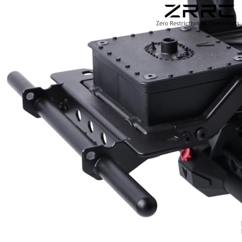 Steel Rear Flat Bumper Kit Compatible with Vanquish VP VS4-10 Phoenix 1/10 RC Crawler, Heavy 45# Steel Rear Bumper Upgrade for 1/10 RC Rock Crawler - style: Rear