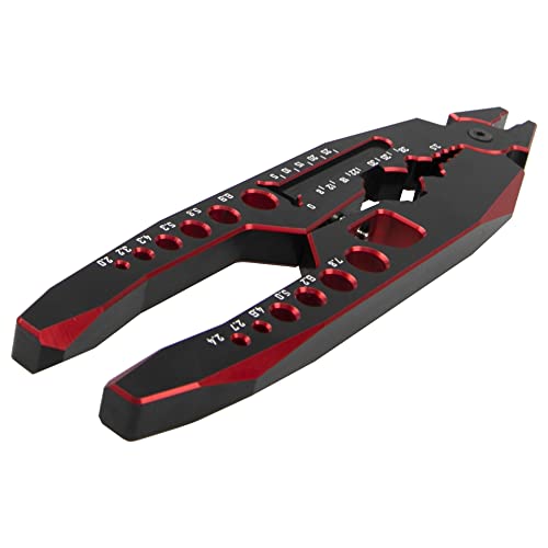 RC Shock Absorber Pliers RC Multifunction Pliers RC Rod Ends Disassemble Tools & Small Cross Socket Spanner Compatible with Traxxas Arrma Axial Losi Redcat HSP 1/8 1/10 RC Car Truck (Red) - color: Red