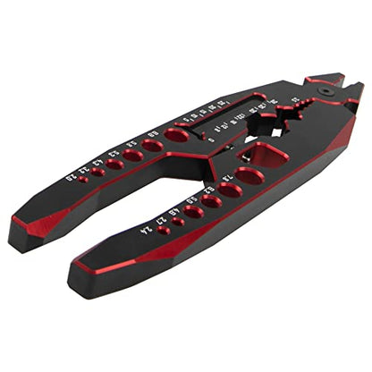 RC Shock Absorber Pliers RC Multifunction Pliers RC Rod Ends Disassemble Tools & Small Cross Socket Spanner Compatible with Traxxas Arrma Axial Losi Redcat HSP 1/8 1/10 RC Car Truck (Red) - color: Red