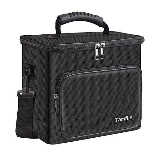 Tamfile Fireproof Lipo Battery Bag, 4200°F Explosionproof Lipo Safe, Black | Heat Resistant, Large Capacity, Lithium Batteries Storage, RC Drone LiPo Battery Storage, Transport and Charging Protection - color: Black