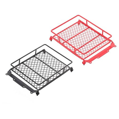 GLEAVI Rc Crawler Car Roof Luggage Rack Durable Black Metal Storage Shelf for Accessories Lightweight and Practical Design for Decoration and Organization