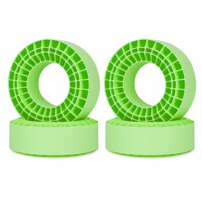 Silicone Rubber Insert Foam for 132-134mm (5.25" OD) 2.2" Tires (Green 4pcs) - color: Green 4pcs