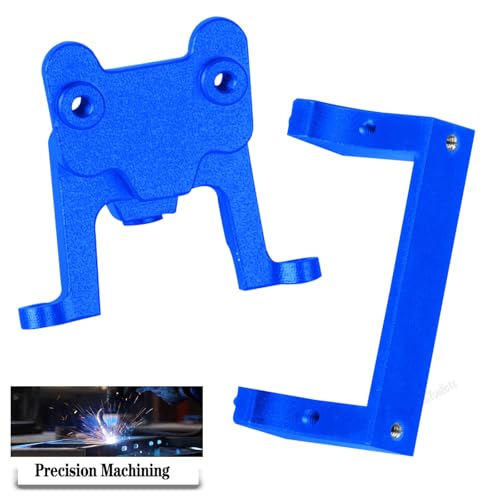 RC Aluminium Upgrades Part for L0S1 1/24 1/28 Micro-B(LOS00007)/Micro-T(LOS-1392) 2S 2WD,Front Bumper/Rear Wing Mount/Front Bulkhead Skid Plate/Servo Mount/Bearings Kit,Navy Blue - color: Navy Blue-(upgrades Part）