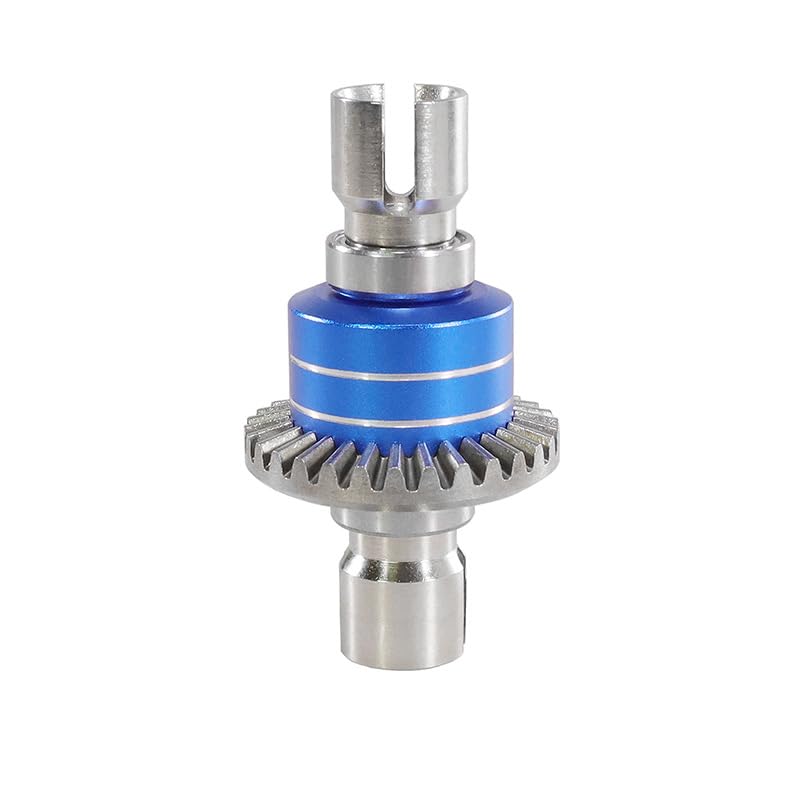 Metal Gear Differential Assembly Upgradeds for MJX Hyper Go 1/16 16207 16208 16209 16210 H16 H16PL M162 H16V3 H16BM 1/14 14301 14302 14303 RC Car (Blue) - color: Blue