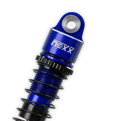 Nexx Racing Oil Shocks (4pcs) for 1/18 RC Crawler Ascent18 - Remote Control Car, RC Crawler Redcat 1/18 4WD Nexx Racing Upgrade Parts (HELIDIRECT) (Blue - 53mm) - color: Blue - 53mm