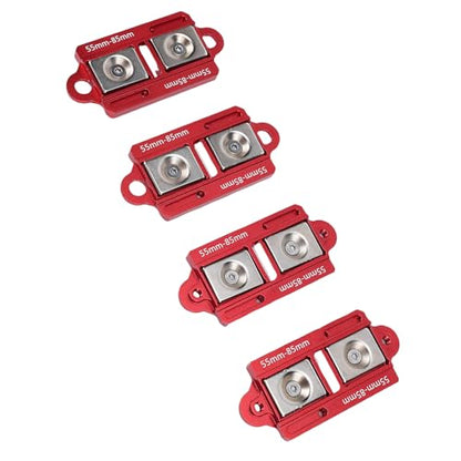 RiToEasysports RC Car Body Mounts CNC Aluminum Alloy Adjustable Body Post Mounts 4PCS Magnet Posts with Screws Nuts Clamps for 1 8 1 10 Scale RC Car Shell Setup