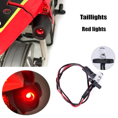 1/4th RC Motorbike Led Light Kit Headlight Taillights Front/Rear Lamp Upgrades for 1/4 LOSI PROMOTO-MX