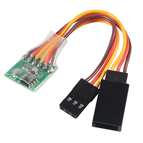 5pcs Servo Signal Reverser Rotation Inverter 5.0-6.0v Steering Gear Reverser for JR Futaba Aircraft Airplane Steering Gear and Any Servos (A) - style: A