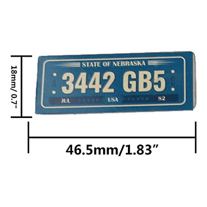 4PCS HIRCQOO Metal RC Car License Plate Kit Decorations Accessories Compatible with Traxxas TRX-4 Tamiya CC01 Axial SCX10 D90 1/10 RC Crawler Car (CHE726+3442GB5) - style: CHE726+3442GB5