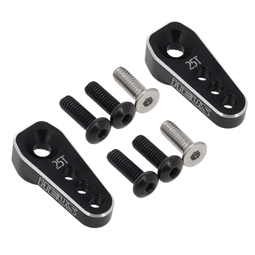 MEUS RACING TRX4M Servo Arm 25T Servo Horn for High Torque Micro Servo TRX4M 1/18 RC Crawler Upgrades Parts, 2pcs, Not for Stock Servo - size: TRX4M Servo Arm 2 Pack