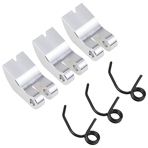 Replacement Part For Aluminum 3 Clutch Shoes With Spring For 1/8 Nitro Engine RC Model Car Shoe Clutch - (Color: Silver) - color: Silver