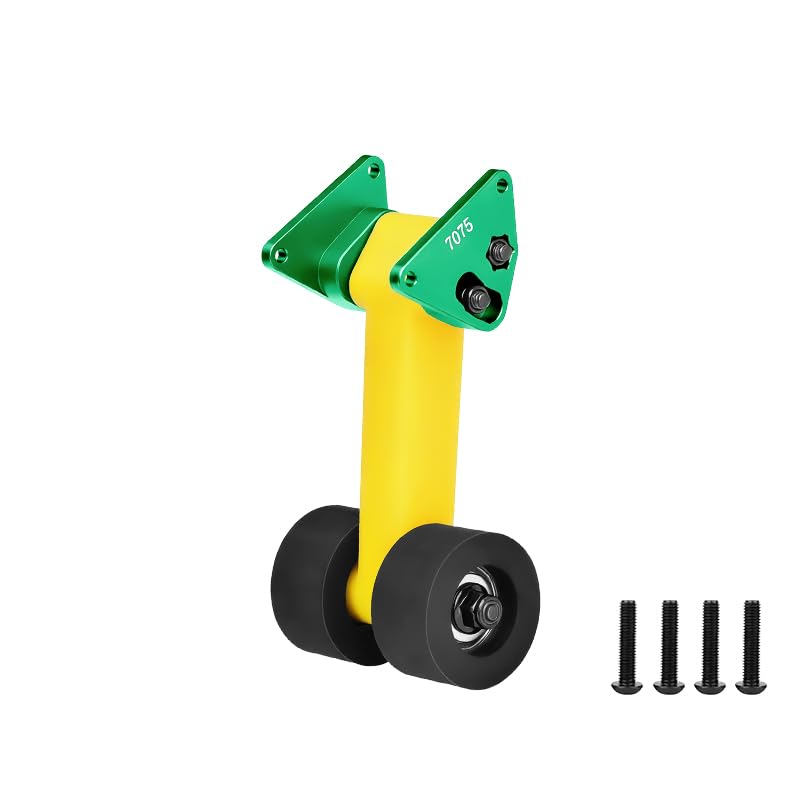 GPM Special Material Rear Wing Mount with Wheelie Set for ARRMA 1/10 Gorgon 4X2 Mega 550 ARA3230 (Green) - color: Green