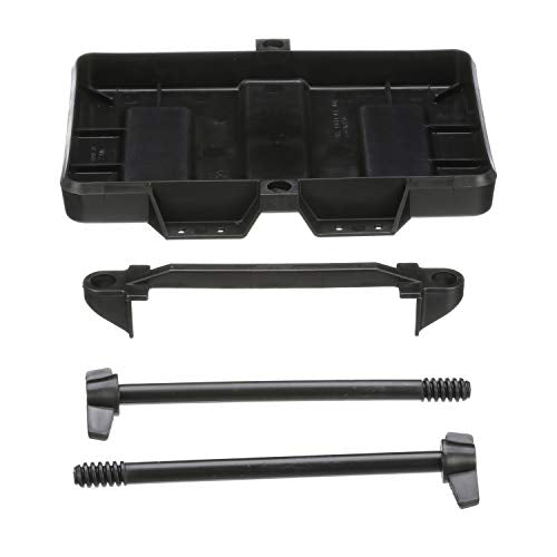 Attwood Adjustable Battery Tray, for 24 & 24M Series Batteries, Heavy-Duty Black Plastic, Height-Adjustable Crossbar, 9090-5
