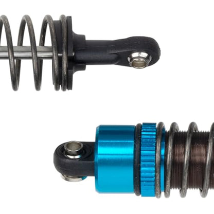 1/10 RC Crawler Shocks 4Pcs 85mm Aluminum Oil Filled Absorber Adjustable Damper Set for Tamiya CC-02 Axial SCX10 Capra D90 TRX4 Upgrades Parts (Blue)