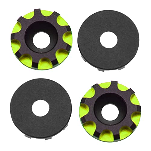 4Pack Vgoohobby Universal Rear Wing Buttons Gasket Compatible with Arrma Traxxas HPI HSP Redcat Axial Tamiya 1/10 RC Off Road Buggy Racing Car (Green) - color: Green