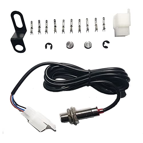 SECLUDE Speed Sensor Adapter for Universal Motorcycle Speedometer Tachometer Gauge with Sensor Mount